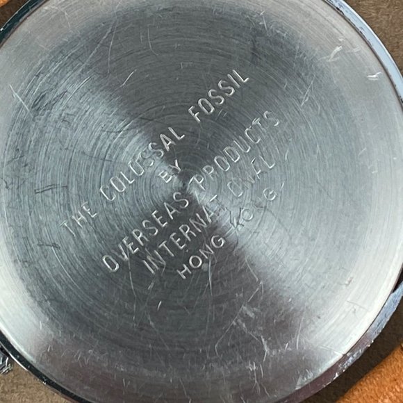 Vintage Fossil Colassal Collection Moonphase Watch Silver Tone Bezel - Picture 6 of 8